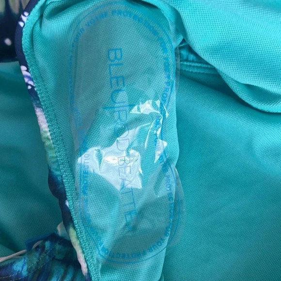 Blue Rod Beattie Kore Tie Front Bikini Top Size 34DD and Bikini Bottom Size 8 - Picture 9 of 10